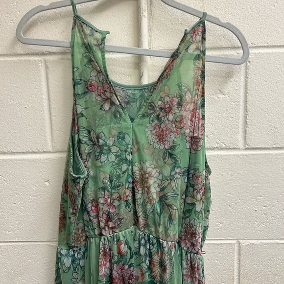 Woman’s Candalite woman’s green flowered sleeveless dress 2x - Picture 9 of 11